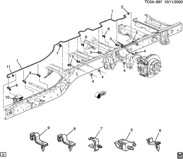 Chevy Tahoe Brake Line Diagram