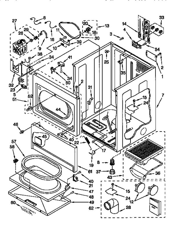 Kenmore Series Dryer Diagram