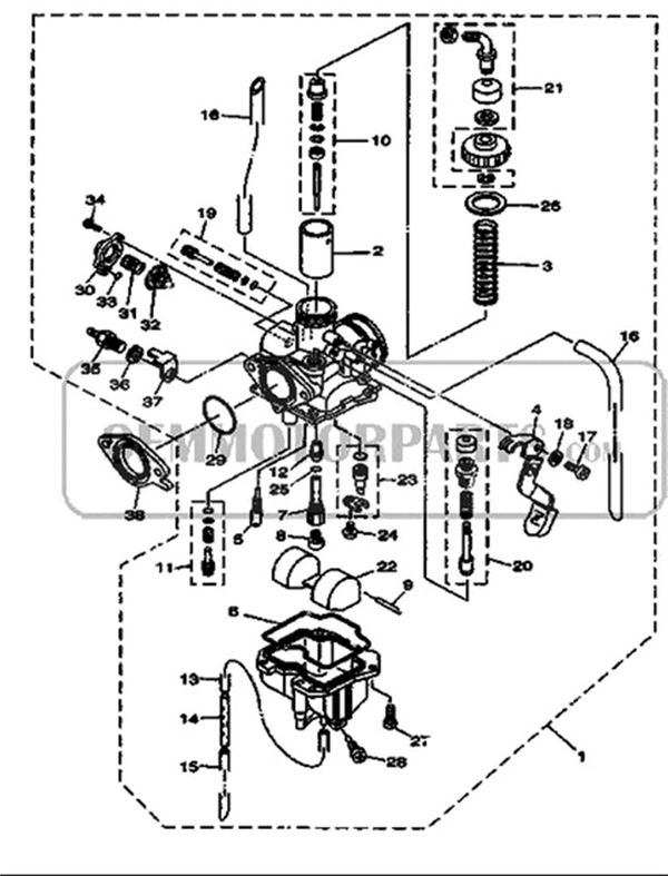 Yamaha Vino Carburetor Diagram