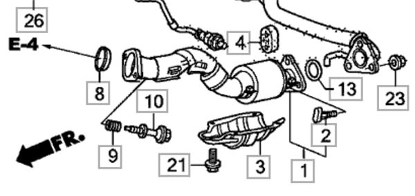 Honda Fit Exhaust Diagram