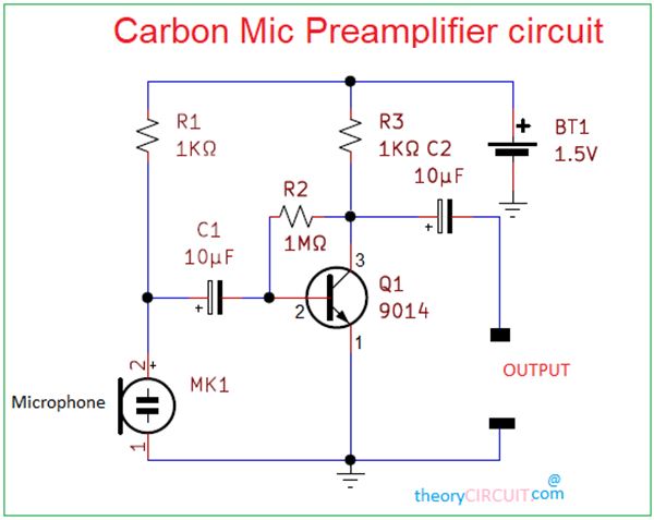 Electret Microphone Circuit Diagram