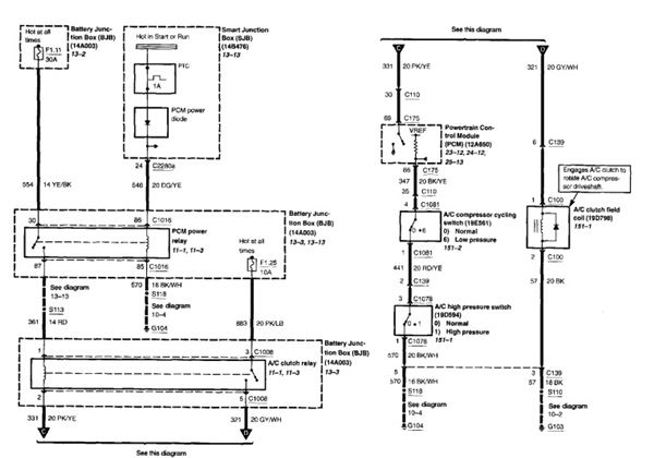 2004 Ford Ranger Relay Diagram