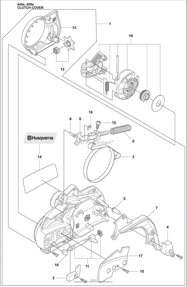 Husqvarna Chainsaw 450 Rancher Parts Diagram