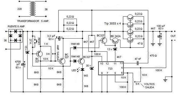 Linear Power Supply Circuit Diagram