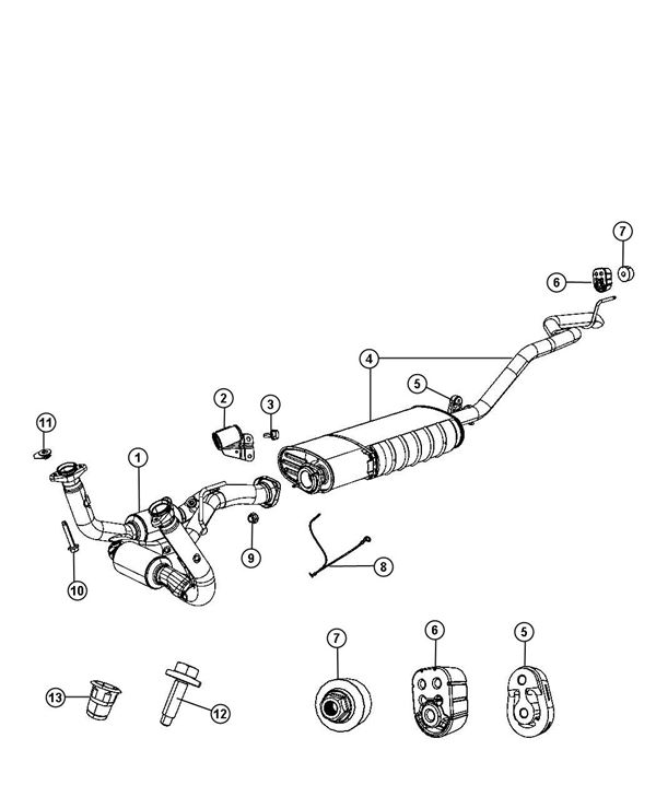 Jeep Grand Cherokee Exhaust Diagram