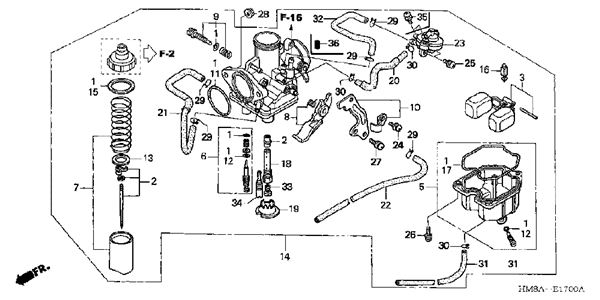 Honda Foreman Carburetor Diagram